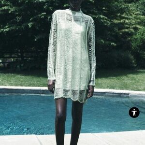 ZARA Cut Work mini dress